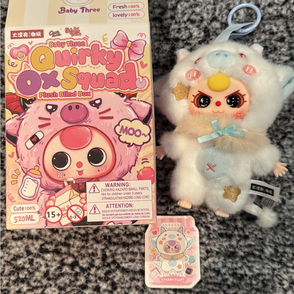 Baby three Quirky Ox Squad- Starry Fluff SPECIAL EYES